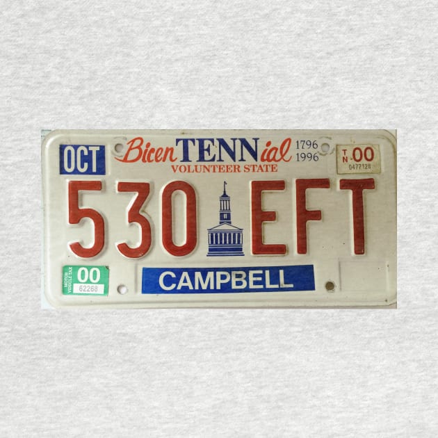 Tennessee Licence Plate USA by Andyt